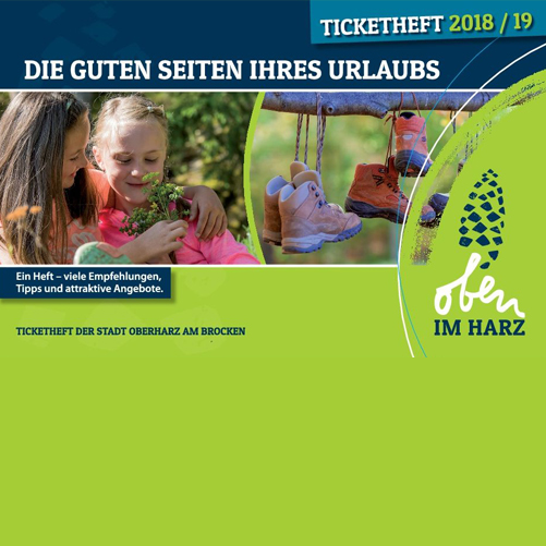 Jeder kurtaxpflichtige Übernachtungsgast erhalt in der Stadt Oberharz am Brocken das Urlauber-Ticketheft.