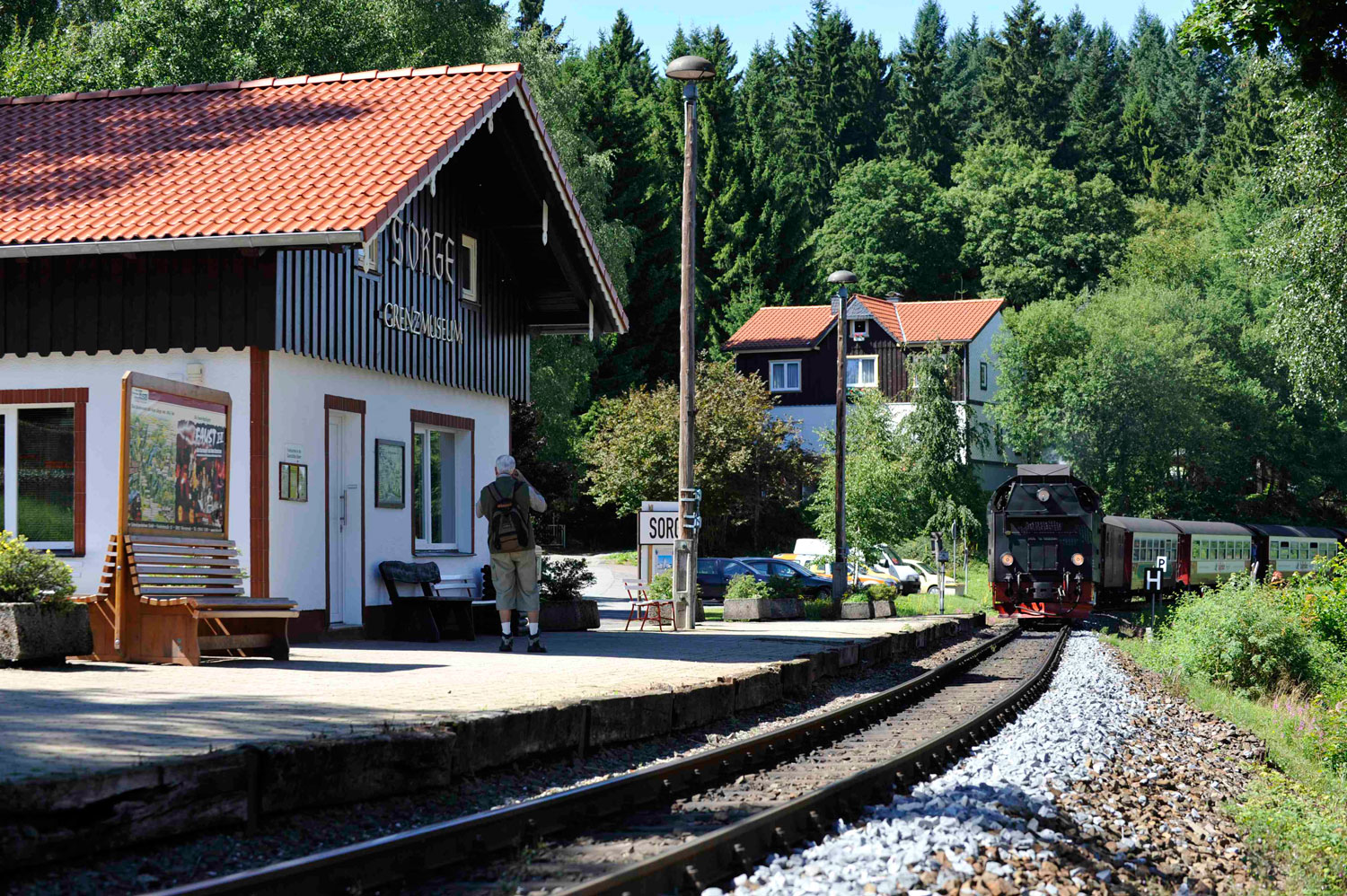 Ein Bahnhof der Harzer Schmalspurbahnen befindet sich in Sorge Oben im Harz (Foto: Designzentrum-berlin Patrick Klasen).